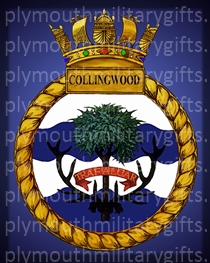 HMS Collingwood (round) Magnet